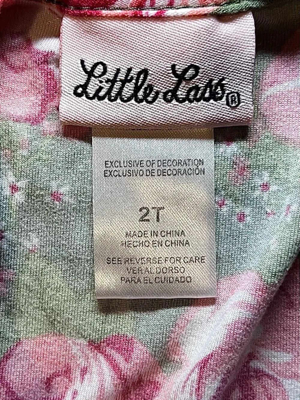 Little Lass Olive Green Floral Ruffle Top with Pink & Red Roses 3/$18 or 4/$20 - Picture 7 of 10